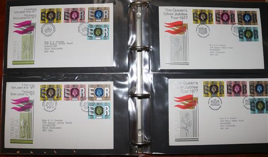 STAMPS, GB QEII 1971-2002, First Day Covers 1966-1983, PHQ cards and booklets (7 albums total) and other stamps(-)